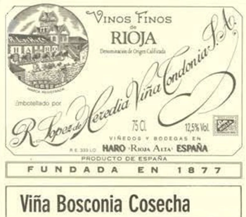 Lopez de Heredia Rioja Gran Reserva Vina Bosconia 2004